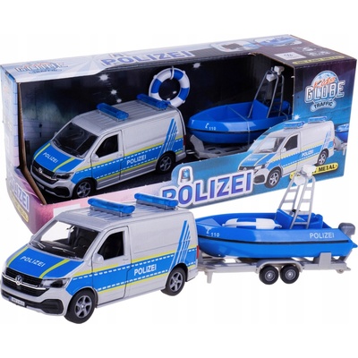 Hipo Auto Police 12cm s lodí 510614