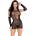 Leg Avenue Mini Dress and Matching Gloves 81679 Black