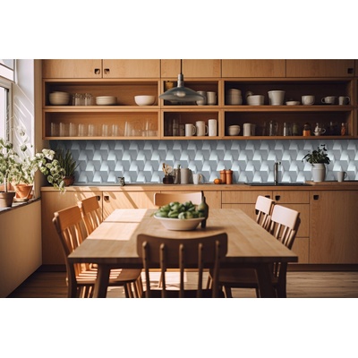 DIMEX ART Фототапет за кухня - 3d куб стена 420 x 60 см