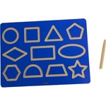 Viga Toys Тактилна дъска Viga Toys - Изписване на геометричини форми (44699)
