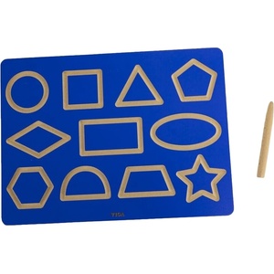 Viga Toys Тактилна дъска Viga Toys - Изписване на геометричини форми (44699)