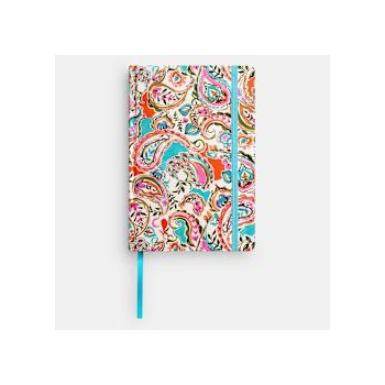 Sentio Бележник с ластик А5, 80л. Paisley Lt Blue