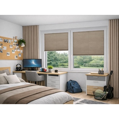 Zebra-Shop Plissé Lux Simple KÁVA PP155 20 x 80-110 cm