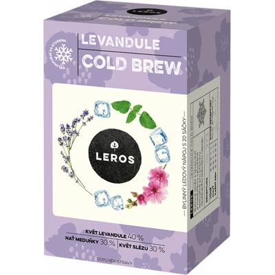 Leros Cold brew levandule&meduňka 20 x 1 g
