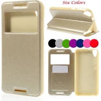 Image 1 of HTC Desire 820 Window Wallet Кожен Калъф + Протектор