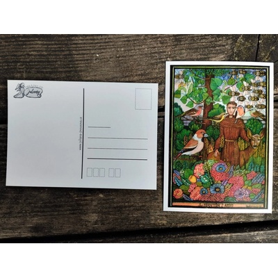 Juliana Jirousová Svatý František (pohlednice)