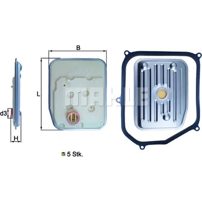 Hydraulický filter automatickej prevodovky MAHLE ORIGINAL HX 147KIT (HX147KIT)