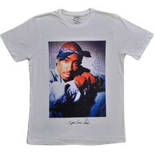 2Pac tričko Blue Bandana biele