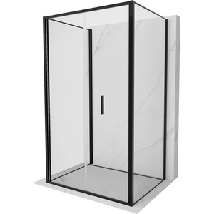 Mexen Exo-3S кабина за душ 3-стенна сгъваема 120 x 85 см, прозрачна, черна (816-120-085-70-00-3S)