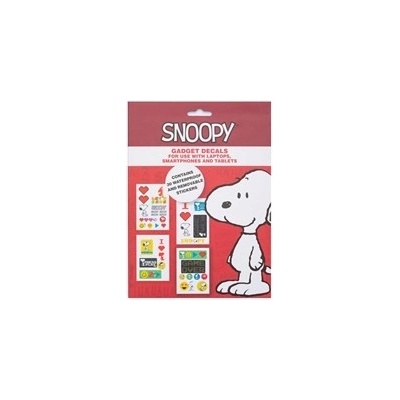 CurePink Samolepky na elektroniku Snoopy: Set 30 kusů (14 x 20 cm)