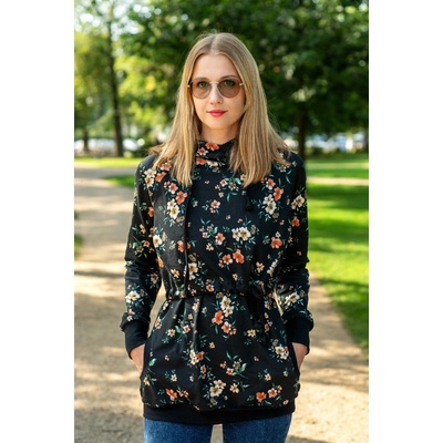 Jsem máma kojicí mikina černá s květy – Hledejceny.cz