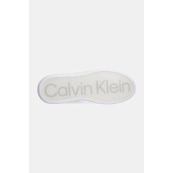 Calvin Klein Кожени маратонки Calvin Klein LOW TOP LACE UP LTH в бяло HM0HM01016 (HM0HM01016)