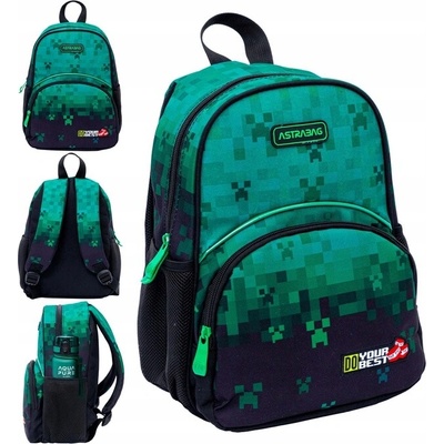 AstraBag Do Your Best zelený pixelový vzor 5L