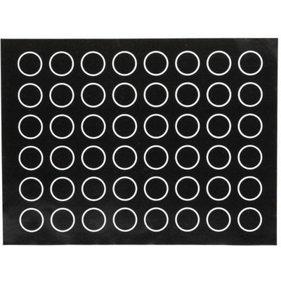 Cakesupplies Silikónová forma na makrónky čierna 40 x 30 cm