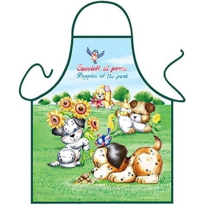 Itati Dětská zástěra Pejsci v parku