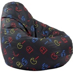 Pufrelax Пуф круша, 220л. , Nirvana Hobbit, Game On, Водоустойчив, Перящ се калъф, Пълнеж от Полистиролни перли, принт (PUF-G-NH-TEXP-GAM)