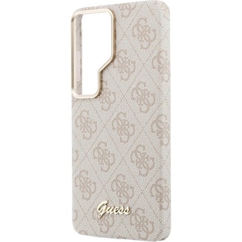 CG Mobile Samsung S26 Ultra GUESS 4G SCRIPT MAGSAFE силиконов протектор за телефон, устойчив на удар, магнитен, цвят ROSE (GUHMS26L5P4FWMSP)