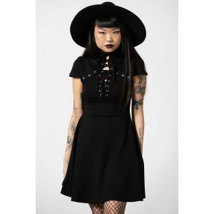 KILLSTAR дамска рокля KILLSTAR - Tied Up - Черен - KSRA004918