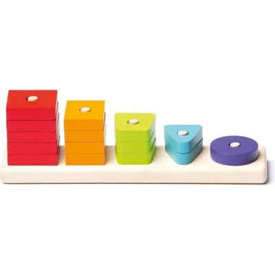 Cubika 15320 Сортираме форми VI - дървен пъзел 16 части