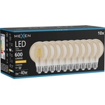 Mexen Vintis 10x LED жичкова крушка E27, G80, 6W, Топло - 2200K, 600 lm, амбър - L155-E27-0622-50x10 (L155-E27-0622-50x10)