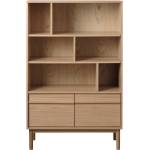 Unique Furniture Етажерка за книги в дъбов декор в естествен цвят 140x90 cm Ponza - Unique Furniture (48490200)