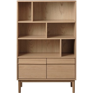 Unique Furniture Етажерка за книги в дъбов декор в естествен цвят 140x90 cm Ponza - Unique Furniture (48490200)