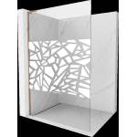 Mexen Kioto L Душ кабина Walk-in 120 x 200 cm, бял модел, розово злато - 800-120-103-60-85 (800-120-103-60-85)