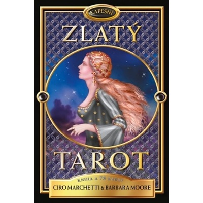 Karty a kniha Zlatý Tarot Vreckový