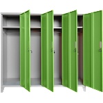 Carmen Метален шкаф Carmen CR-1604-4 JZ - сив / зелен (3580176_5) - xmall