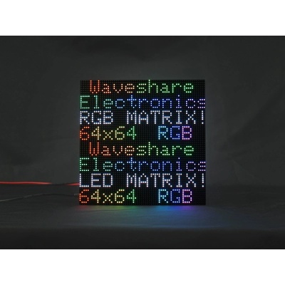 Waveshare RGB plnobarevný LED maticový panel, ohebný, 64×64 pxl, rozteč 3 mm – Zboží Živě