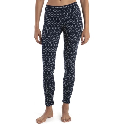 Icebreaker Wmns Merino 260 Vertex Leggings First Snow Midnight Navy/Snow – Zboží Dáma