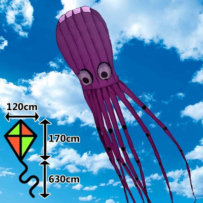 D&P 3D Drak Chobotnice Fialová 8m