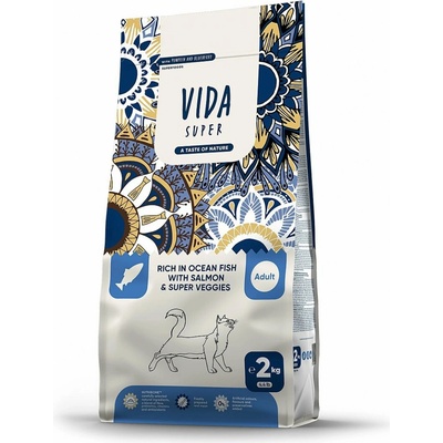 Kraftia VIDA SUPER CAT Adult Ocean fish & Salmon 2 kg