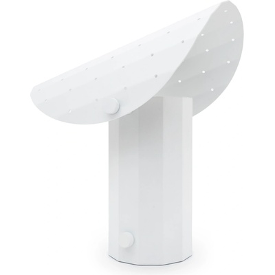 Kaspa Apolin настолна лампа с перфориран абажур, 30 см, бяла (41211101)