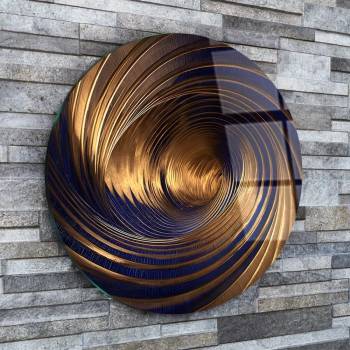 Art gift Кръгло стъклено пано Златният вихър