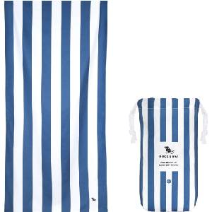 Dock & Bay Плажна кърпа бързосъхнеща, 90 x 200 см, тъмносин (TOWLB-CAB-XL-NAVY-R)