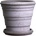Bergs Potter Саксия Planet Saturn с поставка 16 см сива (PLAG16S)