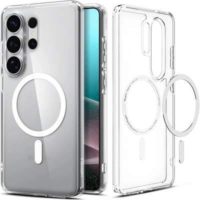 Samsung S26 Ultra SPIGEN ULTRA HYBRID MAG пластмасов протектор за телефон, устойчив на удари, MagSafe, БЯЛ ACS10679 (ACS10679)