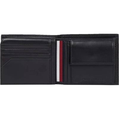 Tommy Hilfiger TH Premium Leather CC Flap/Coin BDS/002 Black TH
