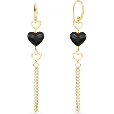Spark černé se Swarovski Elements Soul KWSG280810J Jet