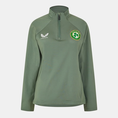 Castore Дамско горнище с цип Castore Ireland Quarter Zip Drill Top 2023 Womens - Jolly Green