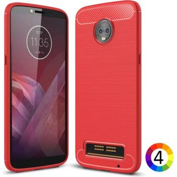Image 1 of Motorola Moto Z3 Play Удароустойчив Carbon Fiber Калъф и Протектор