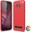 Motorola Moto Z3 Play Удароустойчив Carbon Fiber Калъф и Протектор