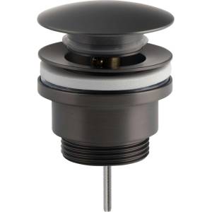 Sapho - Сифон за умивалник, Click-Clack, gun metal CV1002GM (CV1002GM)