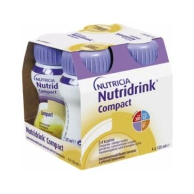 NUTRIDRINK Compact banánová príchuť 4 x 125 ml