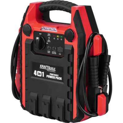 Kraft&Dele Стартерно устройство 4в1 + осветление + компресор KraftDele KD5346/ 1200/600A/ 22Ah/ 12V (KD5346)
