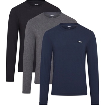 Image 1 of DKNY Мъжка тениска DKNY 3-Pack Long Sleeve Mens T-Shirt Warriors - Blue/Grey/Black