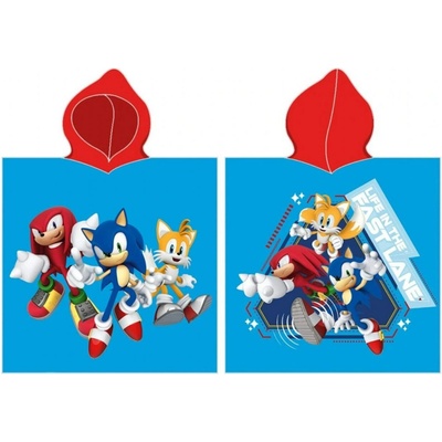 Carbotex Bavlnené pončo 55 x 110 cm Ježko Sonic SONIC237007