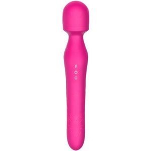 Mokko Toys Вибриращ Wand Масажор от медицински силикон "CLAIRE PINK" 23.7 см
