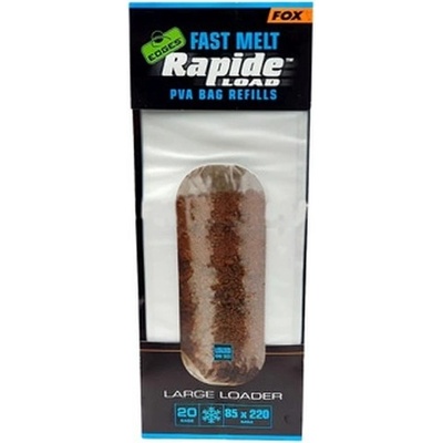 FOX Náhradné PVA vrecká Edges Rapide Load PVA Bag Fast Melt Refills 85 x 220 mm 20ks